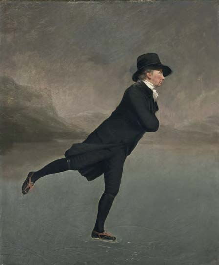 Rev. Robert Walker beim Schlittschuhlaufen, Henry Raeburn oder Henri-Pierre Danloux zugeschrieben, 1790er Jahre